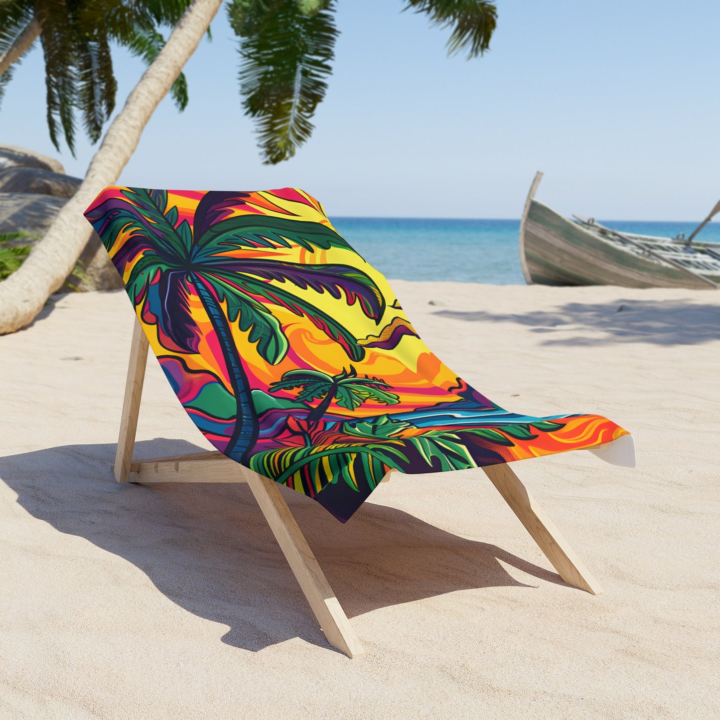 Caribbean Vibes Beach Towel