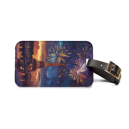 Fireworks in Paris Luggage Tag