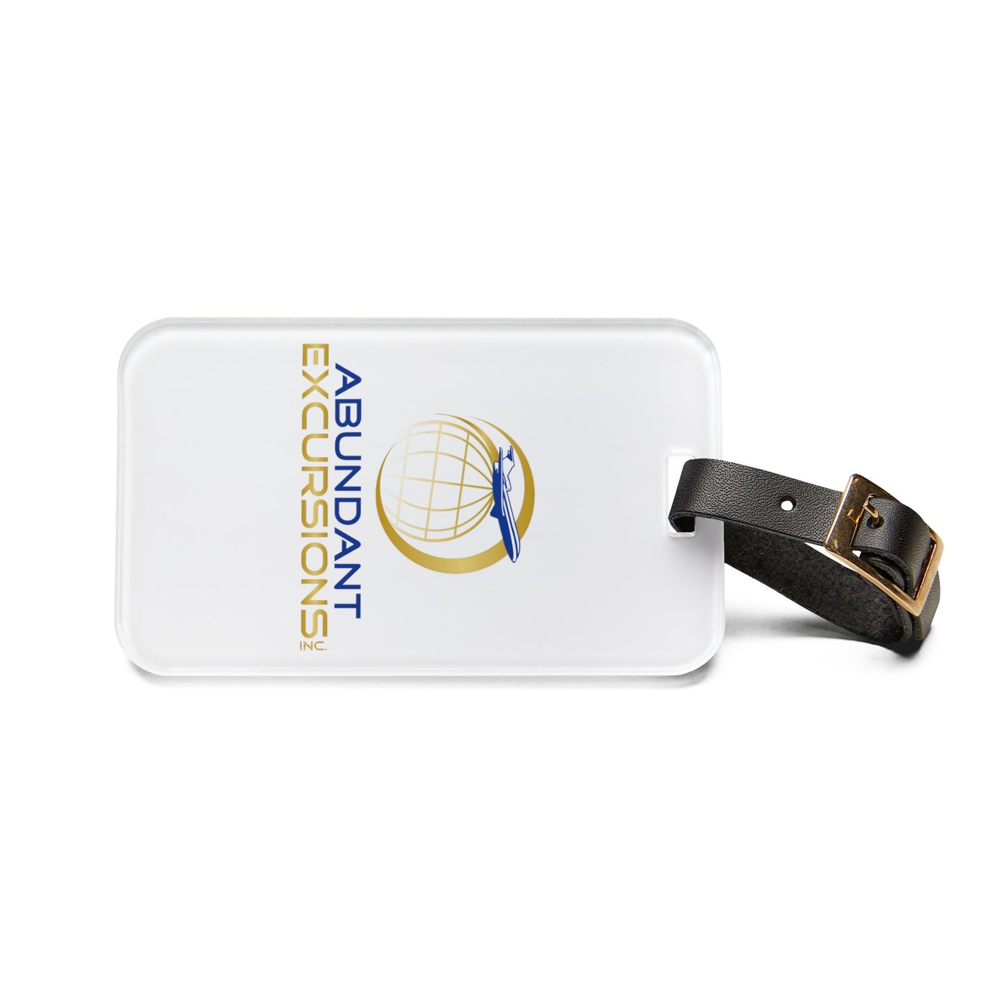 Abundant Excursions White Luggage Tag