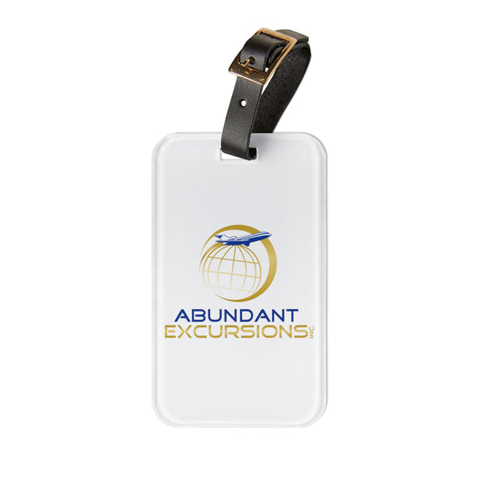 Abundant Excursions White Luggage Tag