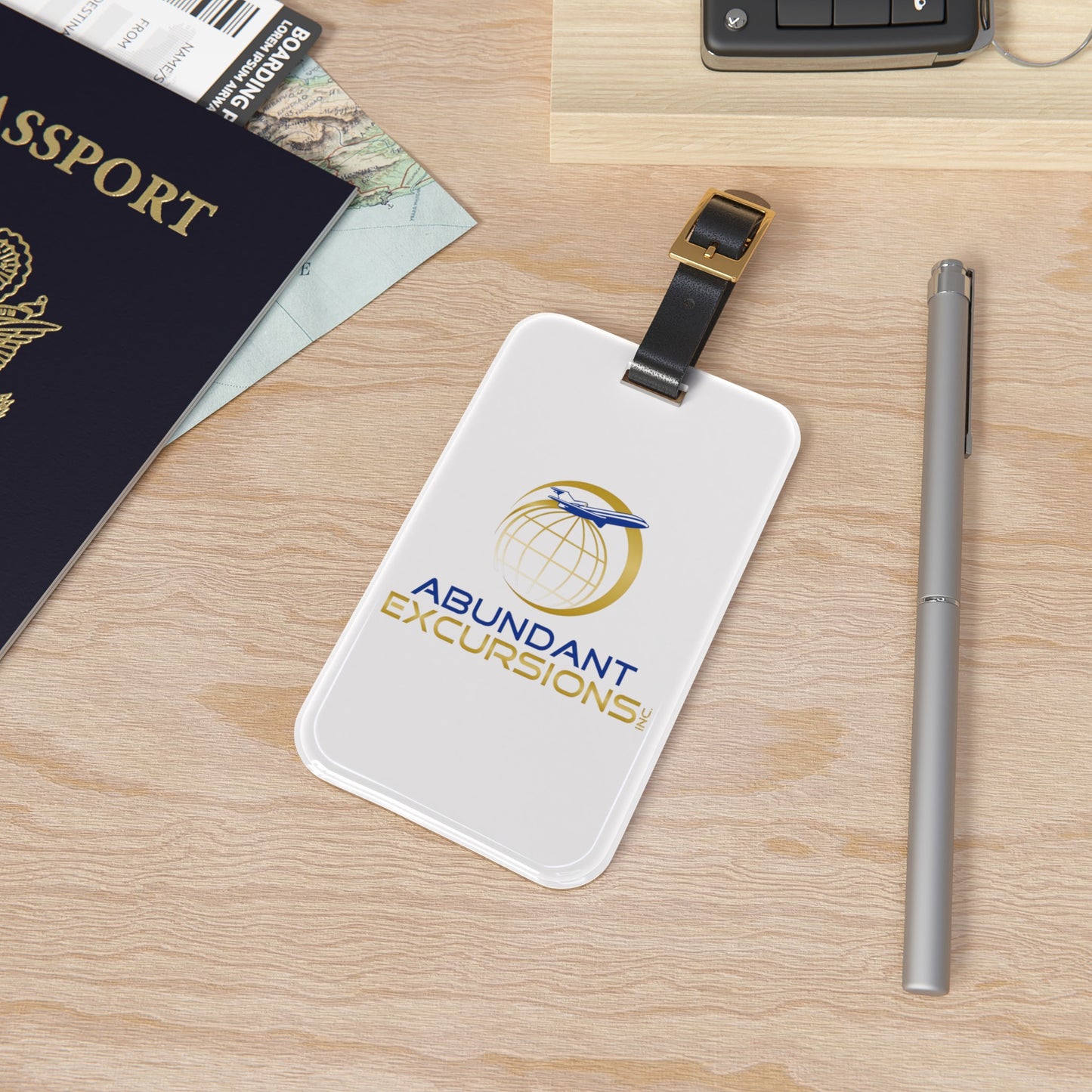 Abundant Excursions White Luggage Tag