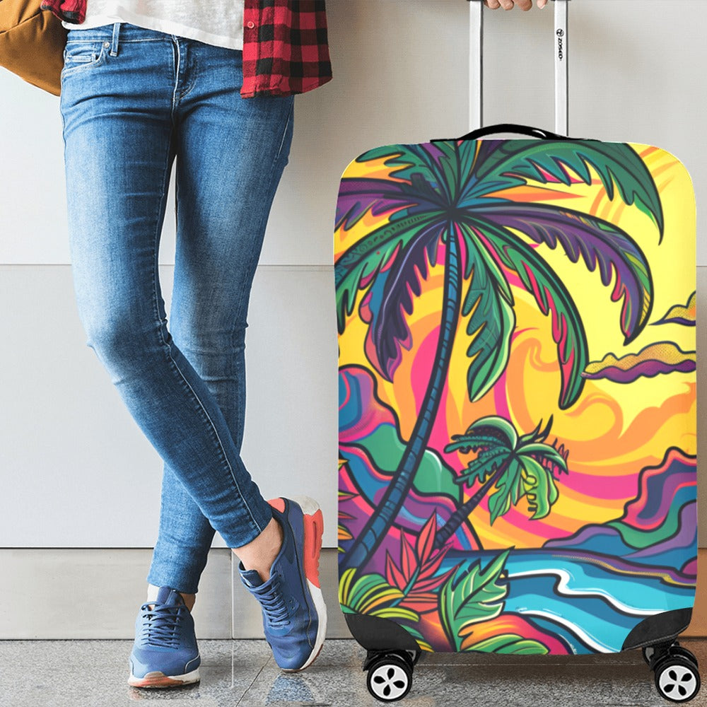 Caribbean Vibes Luggage Cover