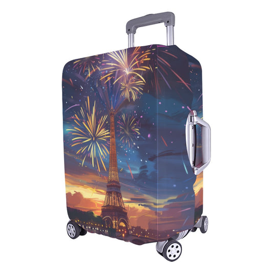 Fireworks in Paris Luggage Cover