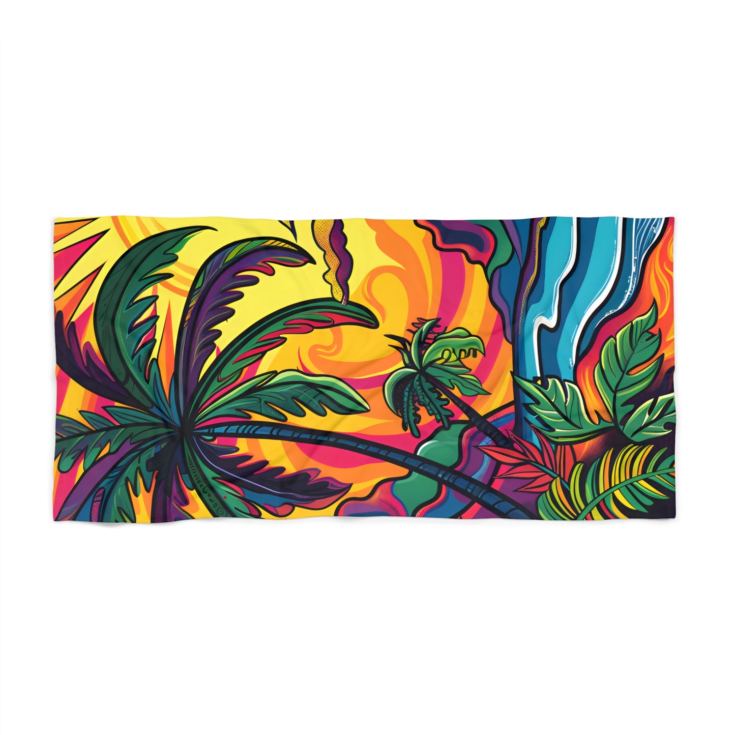 Caribbean Vibes Beach Towel