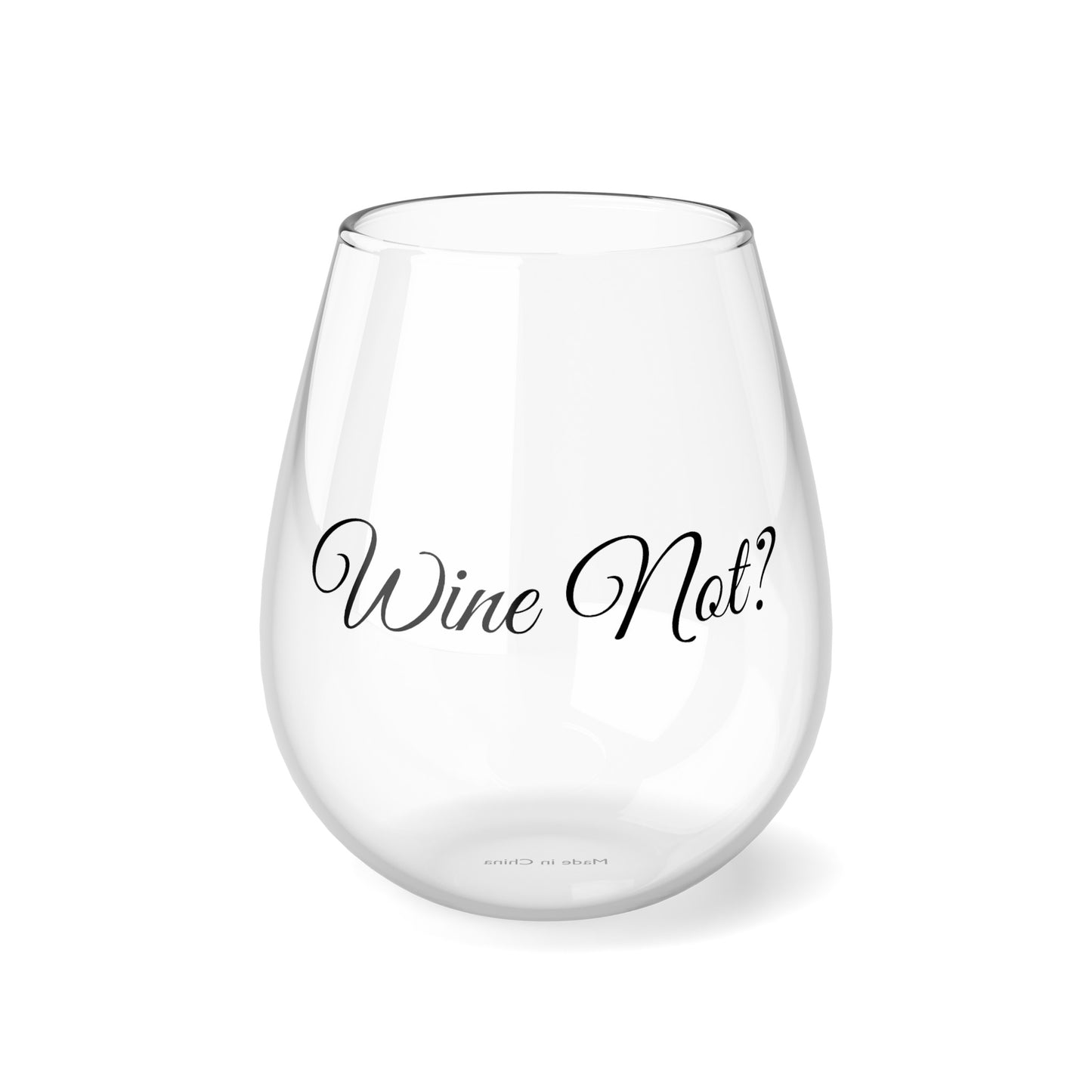 Wine Not? Stemless Wine Glass, 11.75oz